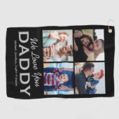 パーソナライズされたパパフォトゴルフタオル ゴルフタオル (横)