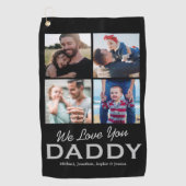 パーソナライズされたパパフォトゴルフタオル ゴルフタオル (正面)