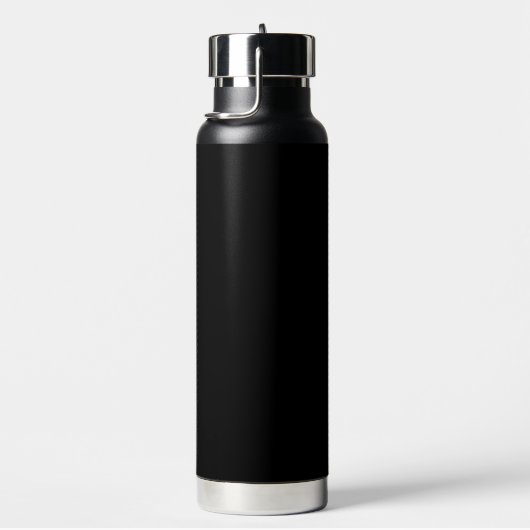 パーソナライズされたパパブはっきりしたラックスグレーホワイトタイポグラフィ ウォーターボトル (右面)