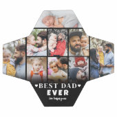 パーソナライズされたパパ写真コラージュ サッカーボール (フラット)