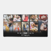 パーソナライズされたパパ写真コラージュ デスクマット (正面)