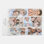 パーソナライズされたパパ写真父 キッチンタオル (横)