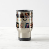 パーソナライズされたパパ8写真 トラベルマグ (中央)