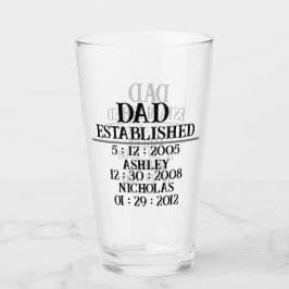 パーソナライズされたパパest父の日2024 タンブラーグラス