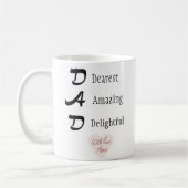 パーソナライズされたパパMug写真 | 父の日贈り物 コーヒーマグカップ (左)