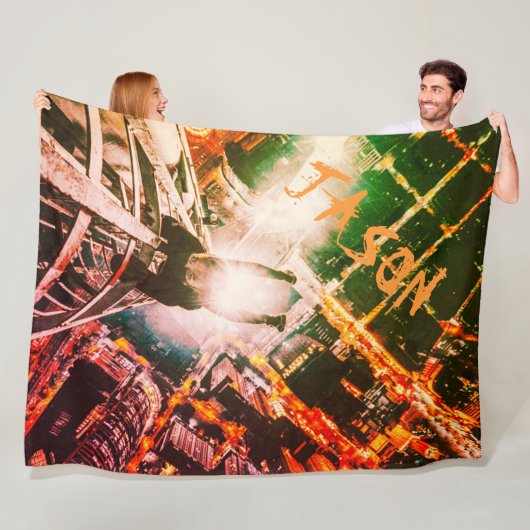 パーソナライズされたパルクールグラフィティアート フリースブランケット (インサイチュ)