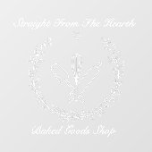 パーソナライズされたパン屋さん 焼き物 業務用 ウィンドウサイン (シート)