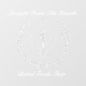 パーソナライズされたパン屋さん 焼き物 業務用 ウィンドウサイン (シート)