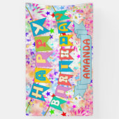 パーソナライズされたパーティーバナー 横断幕 (縦)