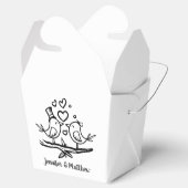 パーソナライズされたパーティーロベバ結婚ス フェイバーボックス (オープン)