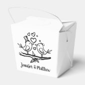 パーソナライズされたパーティーロベバ結婚ス フェイバーボックス (裏面サイド)