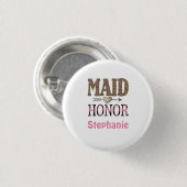 パーソナライズされたヒョウ柄のベストフレンドギフト 缶バッジ (正面&裏面)