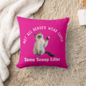 パーソナライズされたヒーローキャットパパ父の日の贈り物おもしろい クッション (ブランケット)