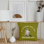 パーソナライズされたヒーローキャットパパ父の日の贈り物おもしろい クッション