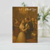 パーソナライズされたビクトリアンスタイル サンキューカード (スタンド正面)