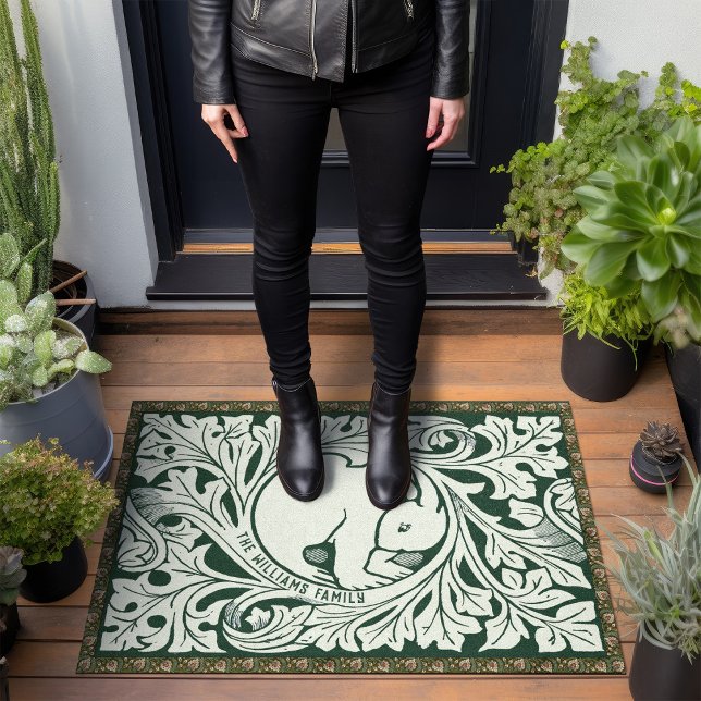 パーソナライズされたビクトリアンハレの文芸と工芸 ドアマット (クリエイターアップロード済み)