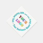 パーソナライズされたビジネスロゴカスタム文字 スタンダードカクテルナプキン (角)