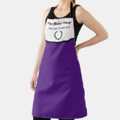 パーソナライズされたビジネス名イメージの追加パープル エプロン (インサイチュ)