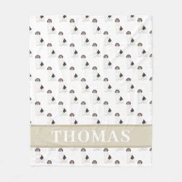 パーソナライズされたビーグル フリースブランケット