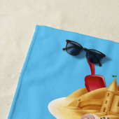 パーソナライズされたビーチおもしろい ビーチタオル (インサイチュ)