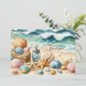 パーソナライズされたビーチサンキューカード サンキューカード (スタンド正面)