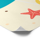 パーソナライズされたビーチシーンkid's roomポスター ポスター (角)