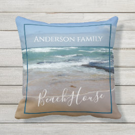 パーソナライズされたビーチハウスアウトドア装飾用クッション アウトドアクッション