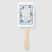 パーソナライズされたビーチ結婚式 ハンドファン (正面)