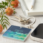 パーソナライズされたビーチ キーホルダー (正面右)