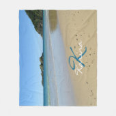 パーソナライズされたビーチ フリースブランケット (正面)