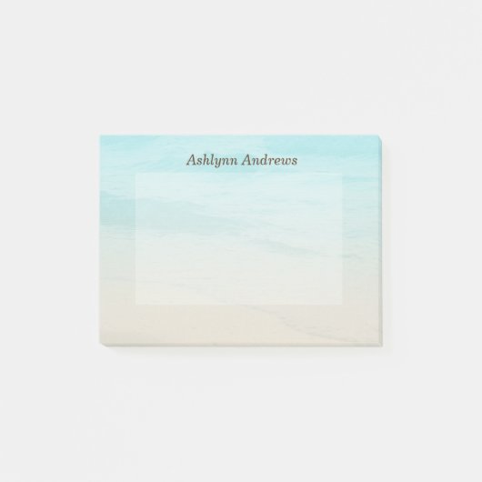 パーソナライズされたビーチ ポストイット (正面)