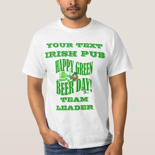パーソナライズされたビールの日 Tシャツ (正面)