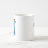 パーソナライズされたピットブルパパ コーヒーマグカップ (中央)