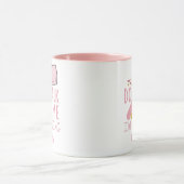 パーソナライズされたピンクおもしろい薬剤師/テクコーヒー マグカップ (中央)