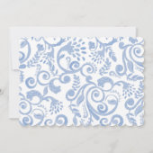 パーソナライズされたピンクの蝶リボン ギンガム 赤ちゃんステーショナリー ノートカード (裏面)