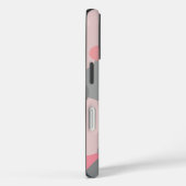 パーソナライズされたピンクグレー分子iPhoneケース Case-Mate iPhoneケース (裏面 / 右)