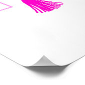 パーソナライズされたピンクハウス女の子だ ポスター (角)