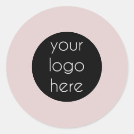 パーソナライズされたピンクビジネスロゴラベルブランド ラウンドシール