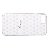 パーソナライズされたピンクボウiPhone 8/7ケース Case-Mate iPhoneケース (裏面(横))