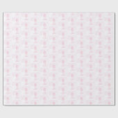 パーソナライズされたピンク最初の聖餐式クロスホスト ラッピングペーパー (フラット)