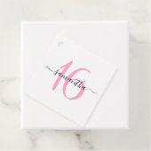 パーソナライズされたピンク甘い16 フェイバータグ (インサイチュ)