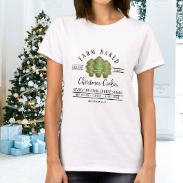 パーソナライズされたフおもしろいァー焼いたムクリスマス Tシャツ
