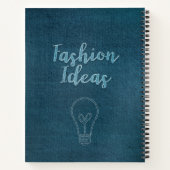 パーソナライズされたファッションアイディア ノートブック (裏面)
