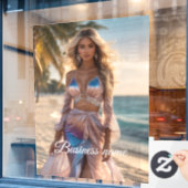 パーソナライズされたファッションウィンドウの固定 ウィンドウサイン (カフェ窓)