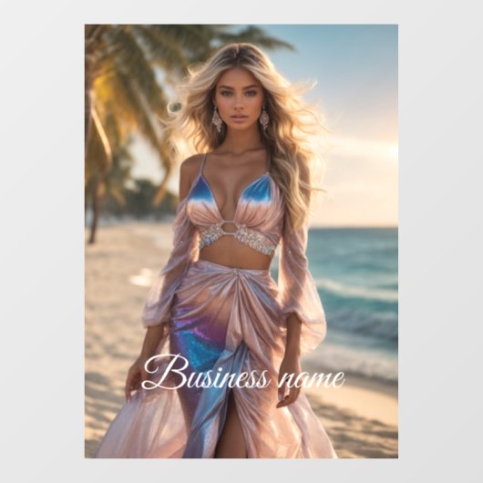 パーソナライズされたファッションウィンドウの固定 ウィンドウサイン (シート)