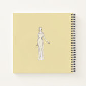 パーソナライズされたファッションスケッチブックノートブック ノートブック (裏面)