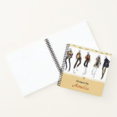 パーソナライズされたファッションスケッチブックノートブック ノートブック (内部)