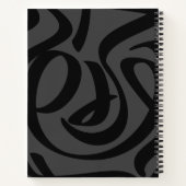 パーソナライズされたファッションデザイン ノートブック (裏面)