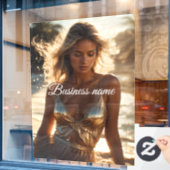 パーソナライズされたファッション ウィンドウ クリング ウィンドウサイン (カフェ窓)