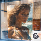 パーソナライズされたファッション ウィンドウ クリング ウィンドウサイン (カフェ窓)